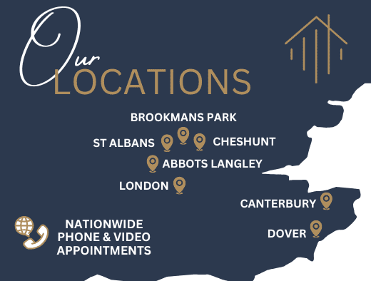 CWMS Mortgage Broker Map London Hatfield Abbots Langley Dover Canterbury St Albans